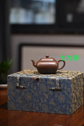 陈彬紫砂茶壶作品【无垢】 ​原矿紫泥 ​170ml